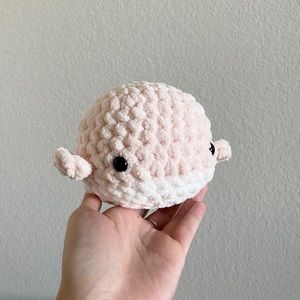 Handmade Amigurumi Pink Whale :)
